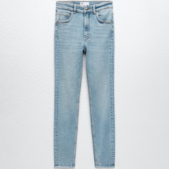 NWT Zara SKINNY VINTAGE JEANS LIGHT BLUE - Picture 9 of 11